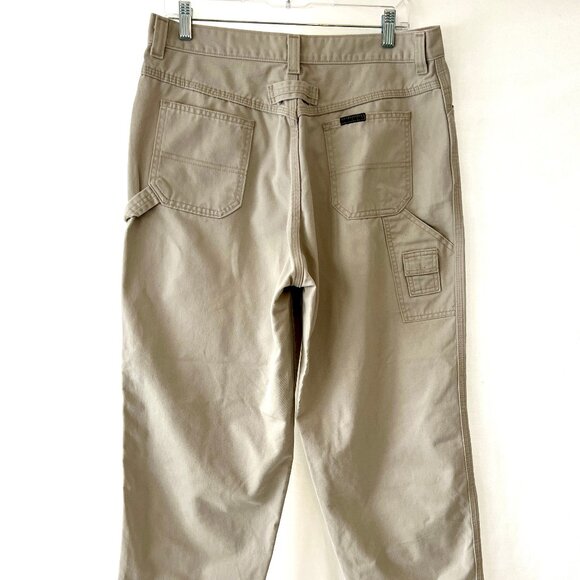 Lee Women's Carpenter Pants, Lee Riveted, Khaki Color, Size 14 Petite. EUC! - Picture 5 of 15
